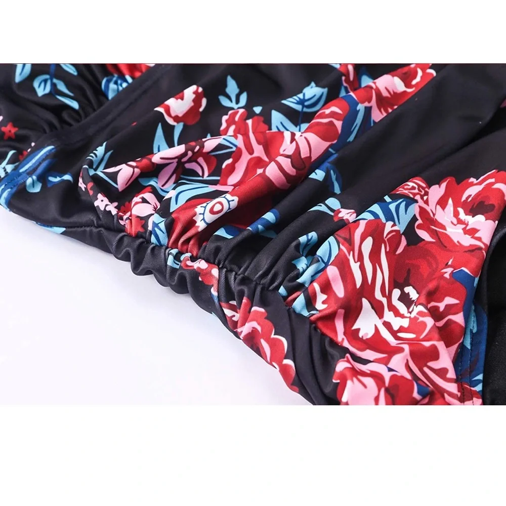 Women’s one piece floral swimsuit